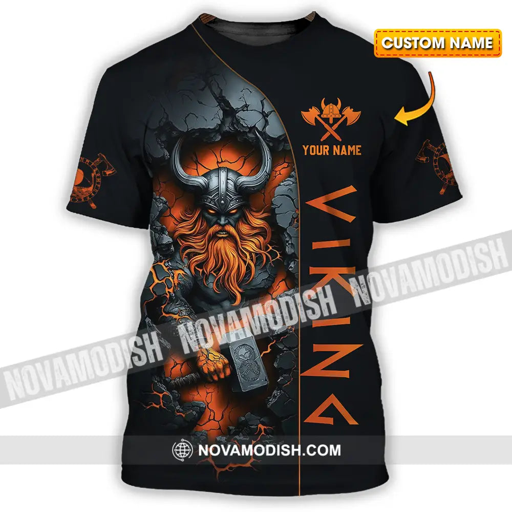 Unisex Shirt - Custom Text Shirt Viking T-shirt