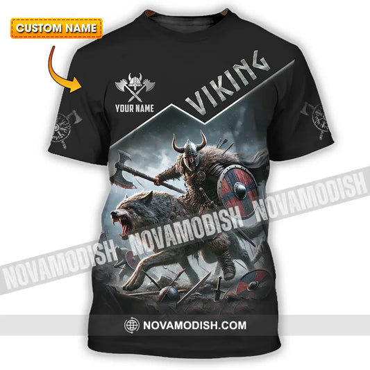 Unisex Shirt - Custom Text Shirt Viking T-shirt