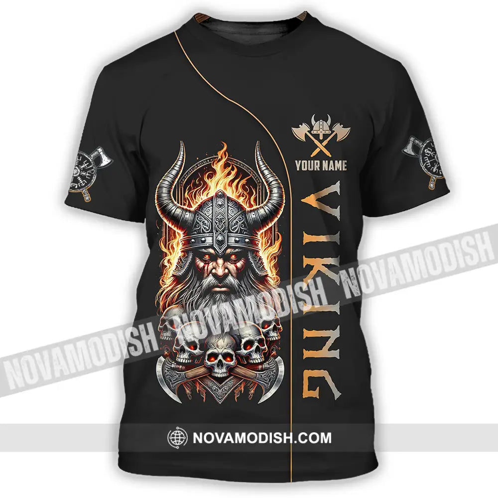 Unisex Shirt - Custom Text Shirt Viking T-Shirt / S T-shirt