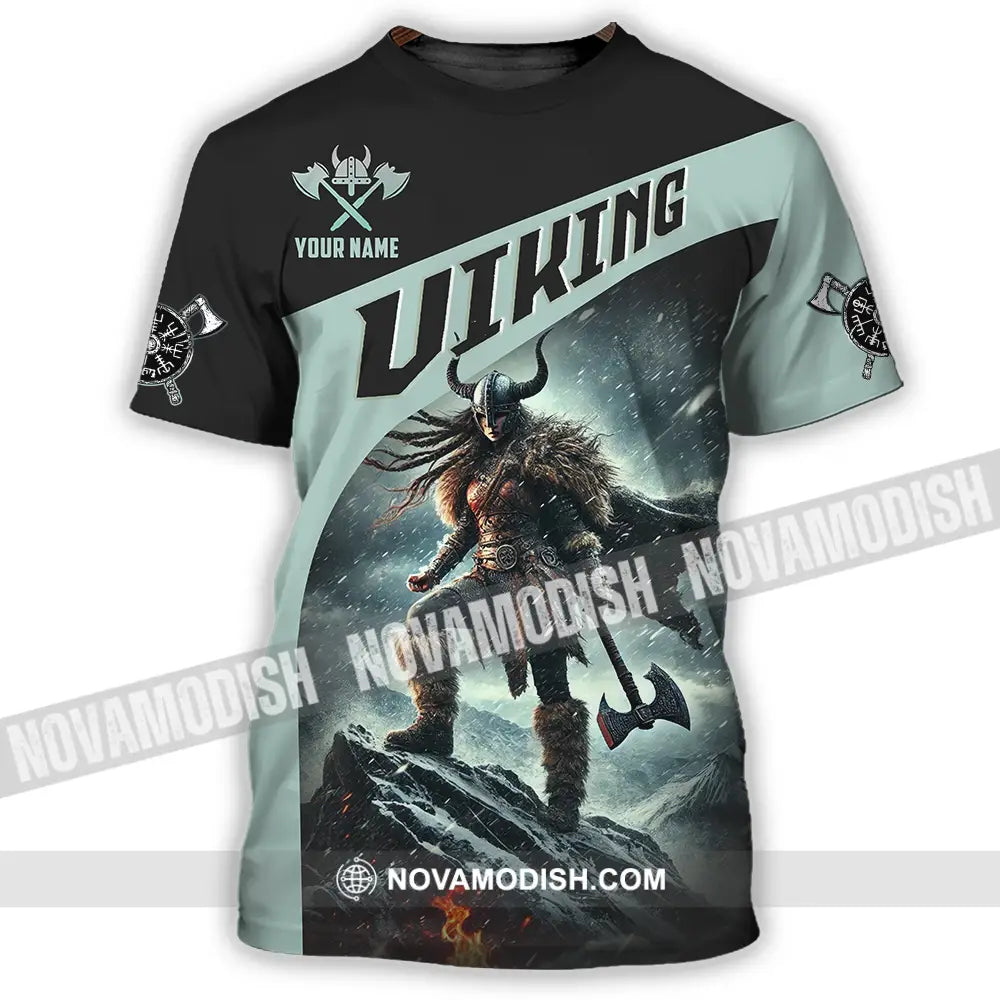 Unisex Shirt - Custom Text Shirt Viking T-Shirt / S T-shirt