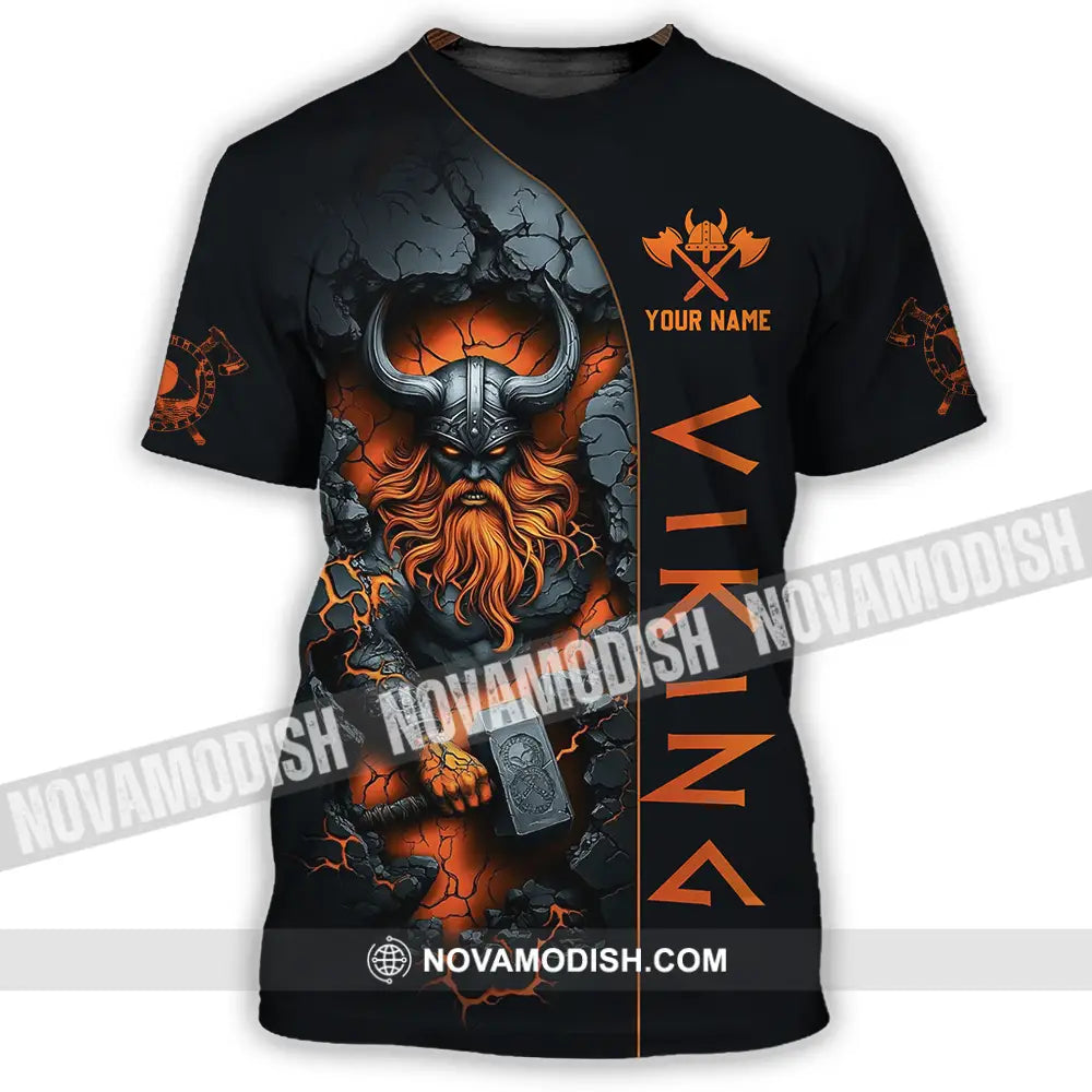 Unisex Shirt - Custom Text Shirt Viking T-Shirt / S T-shirt