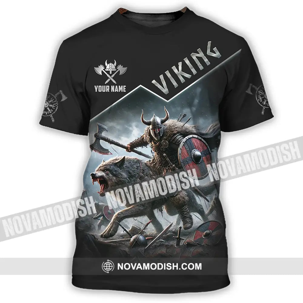 Unisex Shirt - Custom Text Shirt Viking T-Shirt / S T-shirt