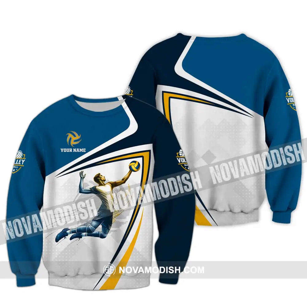 Unisex Shirt - Custom Text Volleyball Long Sleeve / S T-Shirt