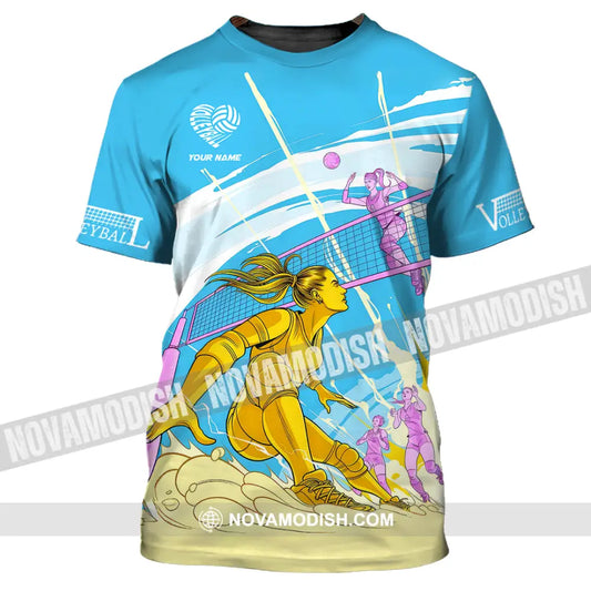 Unisex Shirt - Custom Text Volleyball T-Shirt / S T-Shirt