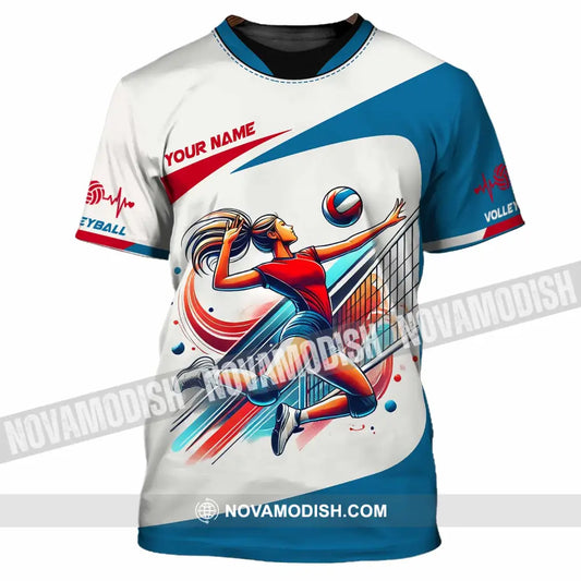 Unisex Shirt - Custom Text Shirt Volleyball T-Shirt / S T-shirt
