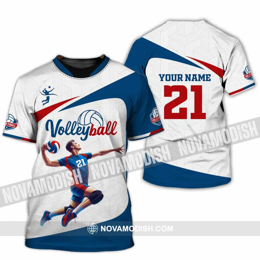 Unisex Shirt - Custom Text Shirt Volleyball Shirt T-Shirt / S T-shirt