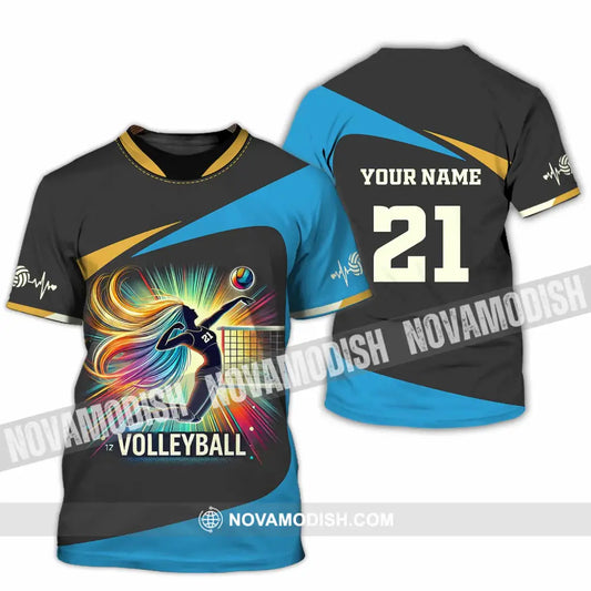 Unisex Shirt - Custom Text Shirt Volleyball Shirt T-Shirt / S T-shirt