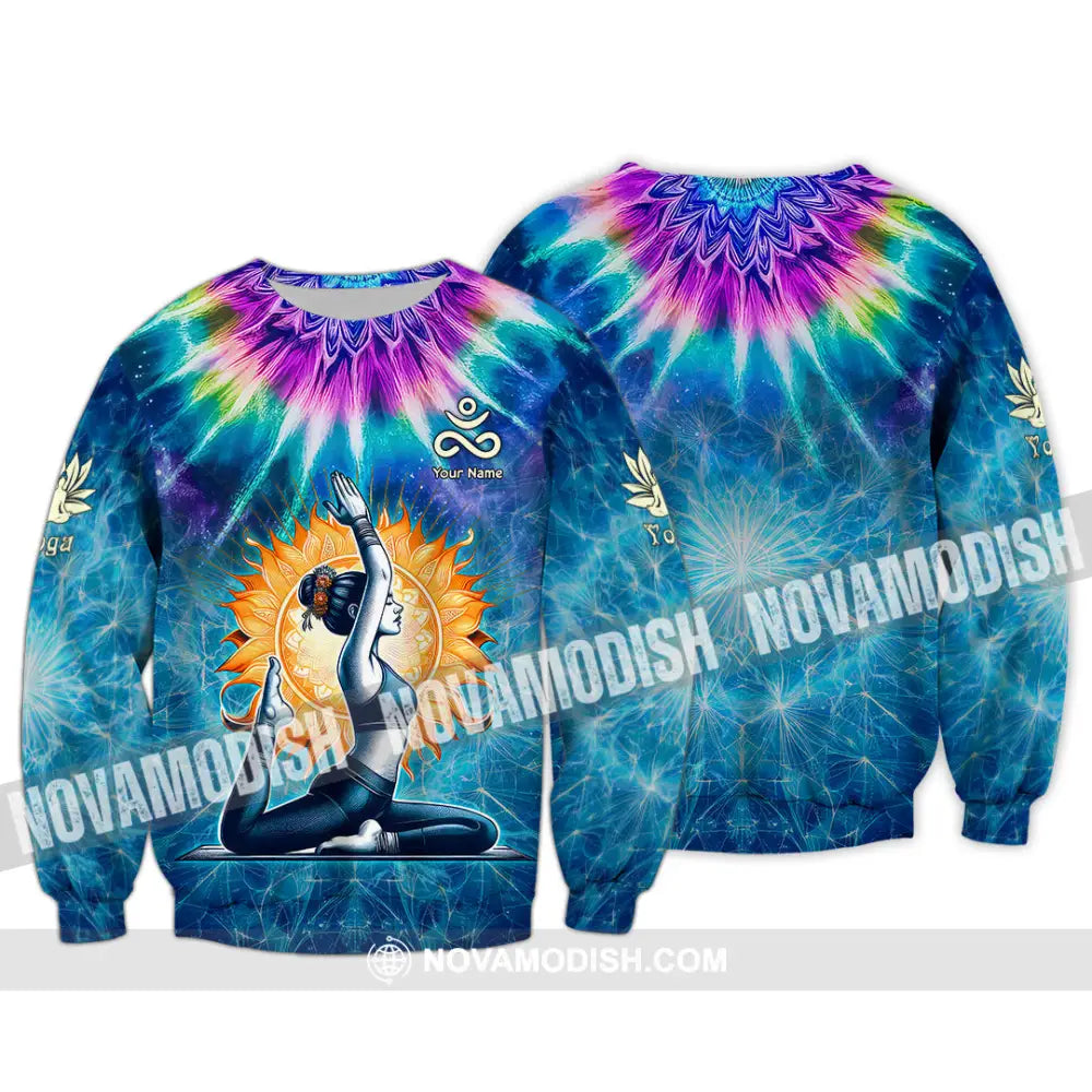 Unisex Shirt - Custom Text Yoga Long Sleeve / S T-Shirt