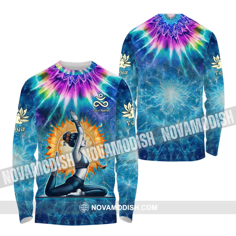 Unisex Shirt - Custom Text Yoga Long Sleeve / S T-Shirt