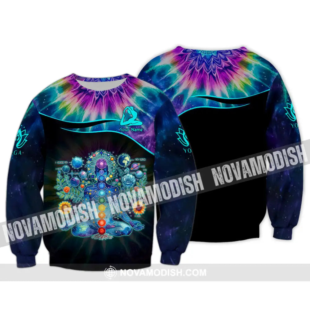 Unisex Shirt - Custom Text Yoga Long Sleeve / S T-Shirt