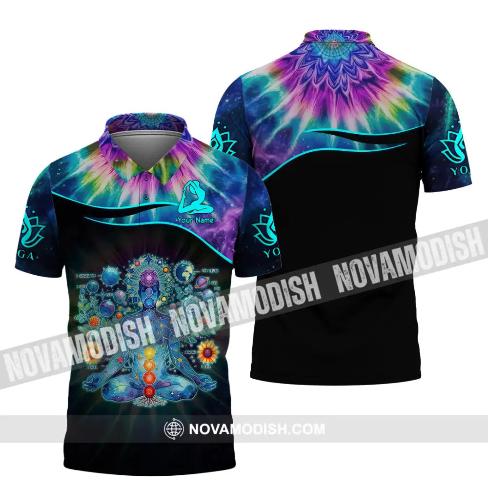 Unisex Shirt - Custom Text Yoga Polo / S T-Shirt