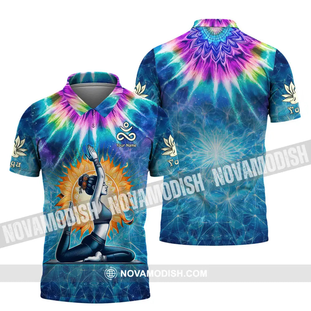Unisex Shirt - Custom Text Yoga Polo / S T-Shirt