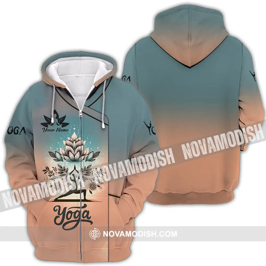 Unisex Shirt - Custom Text Yoga Zipper Hoodie / S T-Shirt