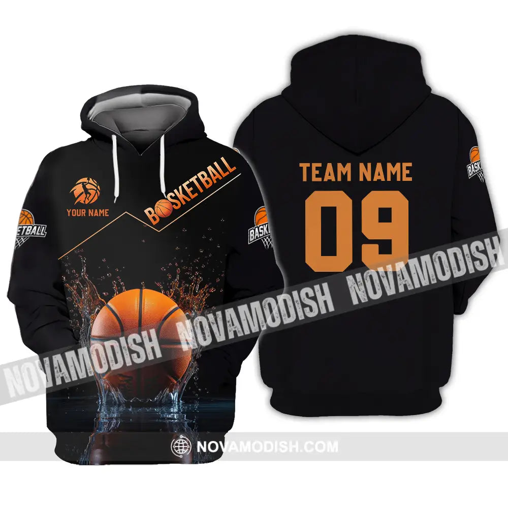 Unisex Shirt - Custom Texts Shirt Basketball Hoodie / S T-shirt