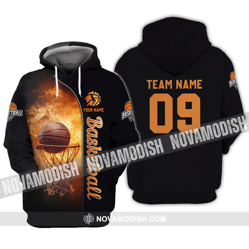 Unisex Shirt - Custom Texts Shirt Basketball Hoodie / S T-shirt