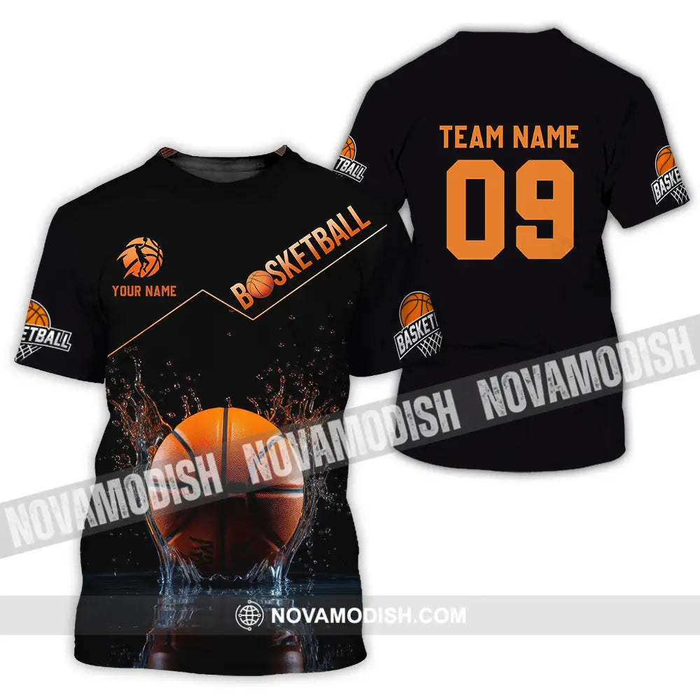 Unisex Shirt - Custom Texts Shirt Basketball T-Shirt / S T-shirt