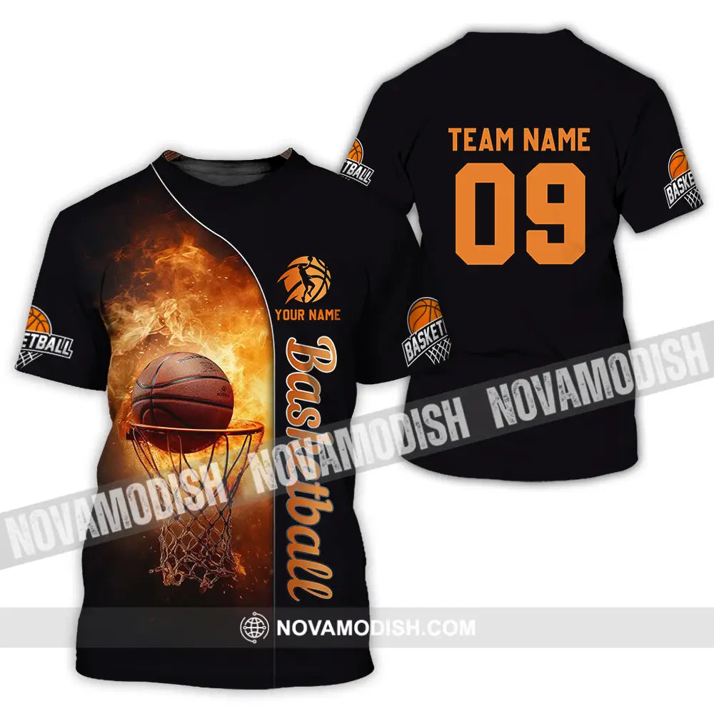 Unisex Shirt - Custom Texts Shirt Basketball T-Shirt / S T-shirt