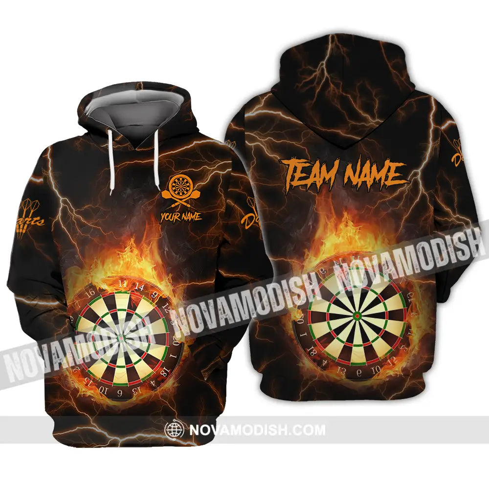 Unisex Shirt - Custom Texts Fire Darts Sport Shirt Hoodie / S T-shirt