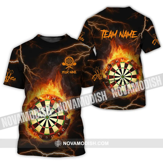 Unisex Shirt - Custom Texts Fire Darts Sport Shirt T-Shirt / S T-shirt