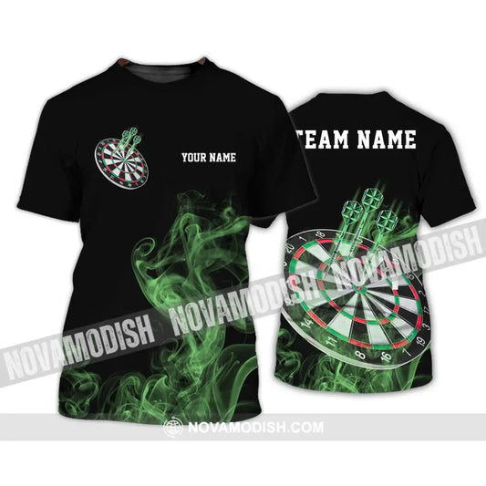 Unisex Shirt - Custom Texts Green Darts Player Sport Shirt T-Shirt / S T-shirt