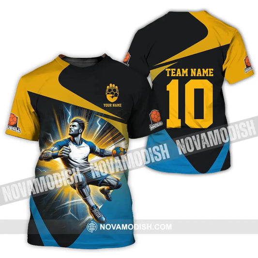 Unisex Shirt - Custom Texts Handball Shirt Handball Player T-Shirt / S T-shirt