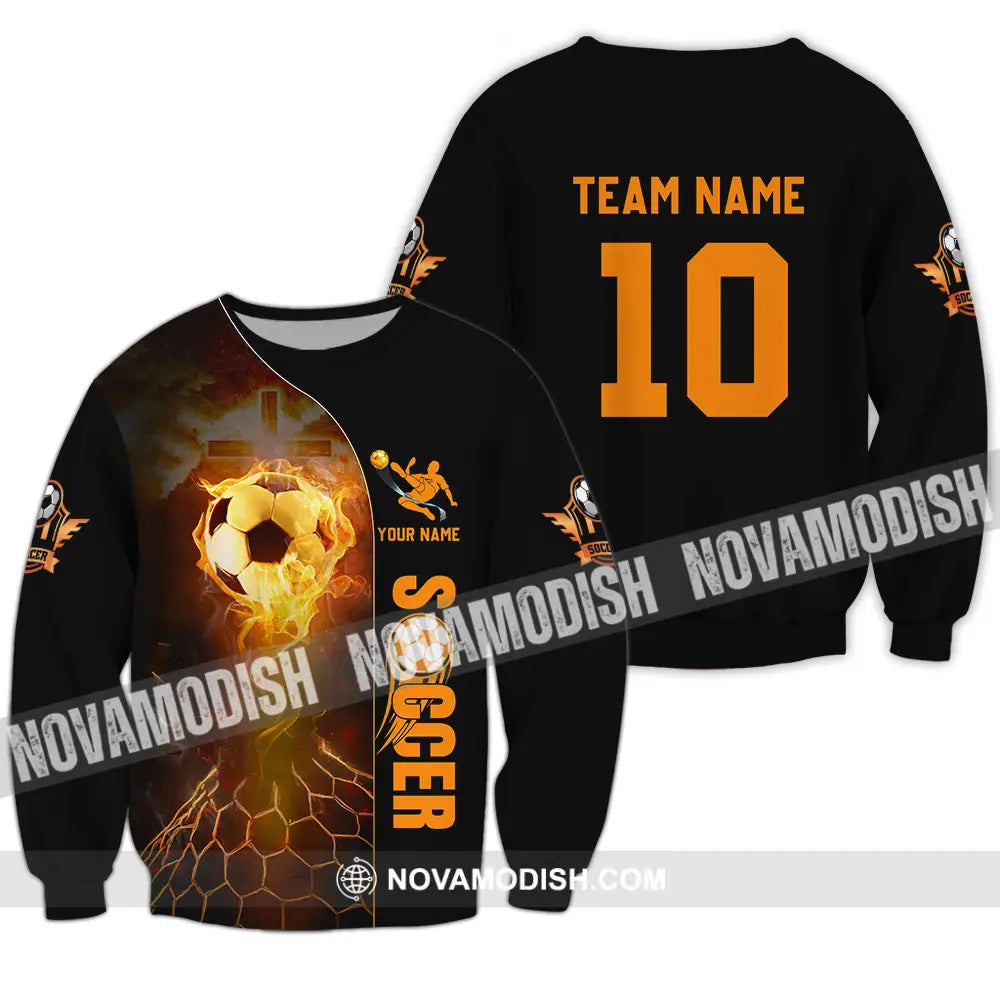 Unisex Shirt - Custom Texts Shirt Soccer Long Sleeve / S T-shirt