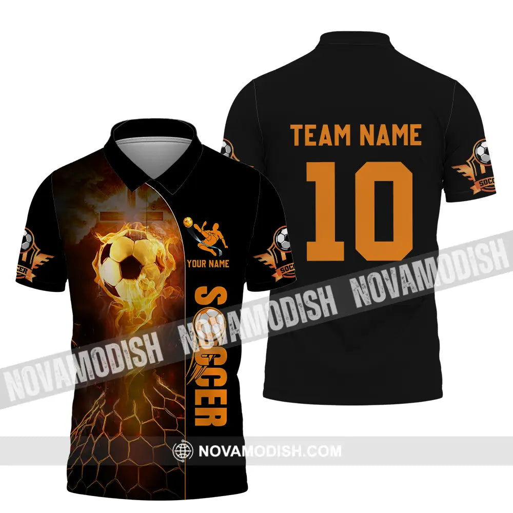 Unisex Shirt - Custom Texts Shirt Soccer Polo Shirt / S T-shirt