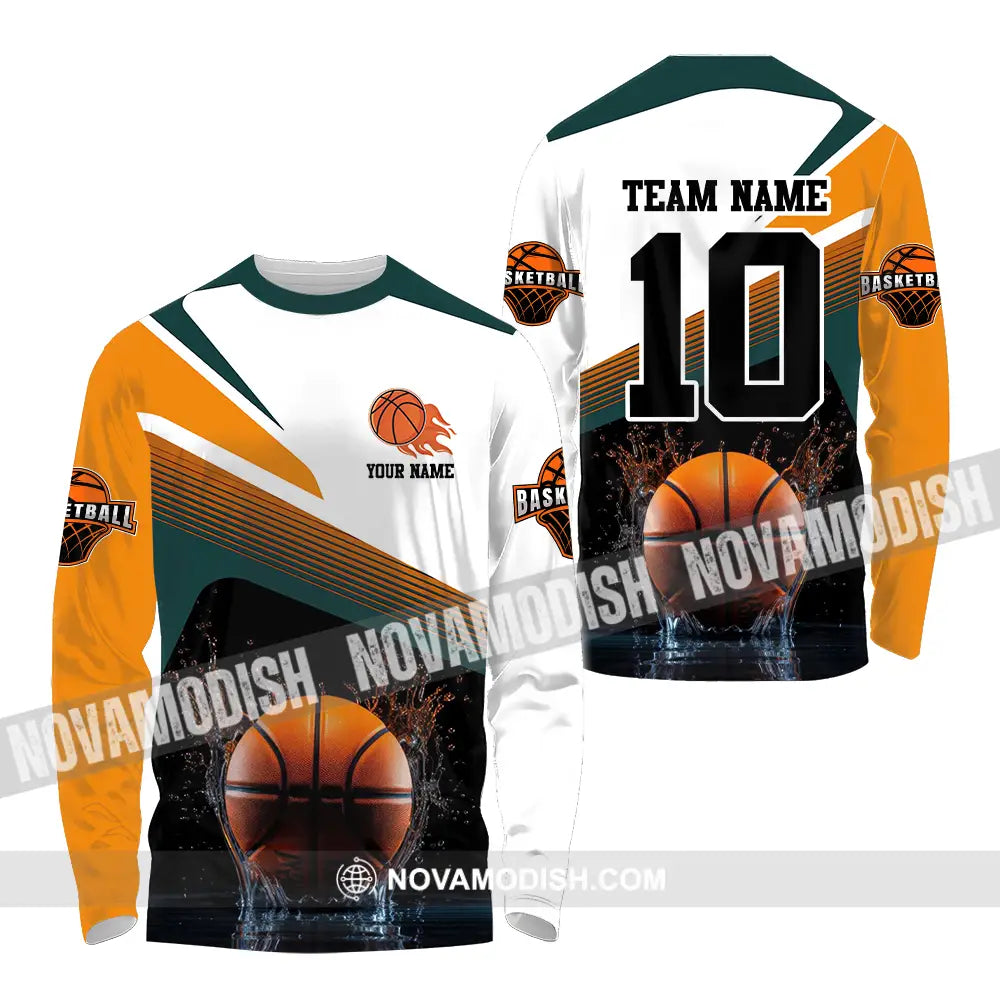Unisex Shirt - Custom Texts Sport Shirt Basketball Long Sleeve Shirt / S T-shirt