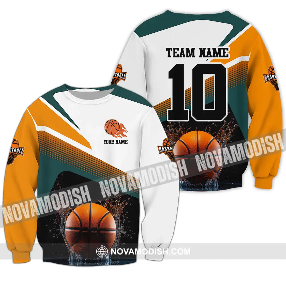 Unisex Shirt - Custom Texts Sport Shirt Basketball Long Sleeve / S T-shirt