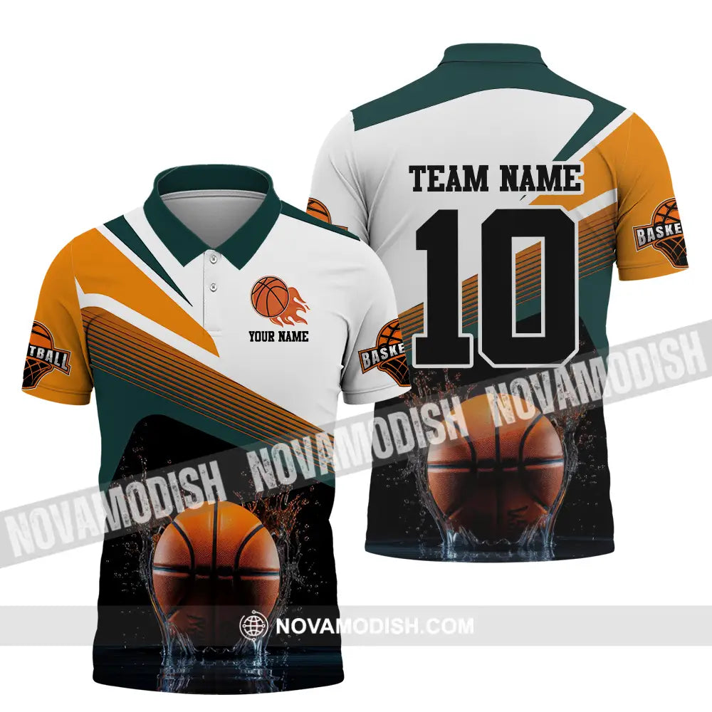 Unisex Shirt - Custom Texts Sport Shirt Basketball Polo Shirt / S T-shirt