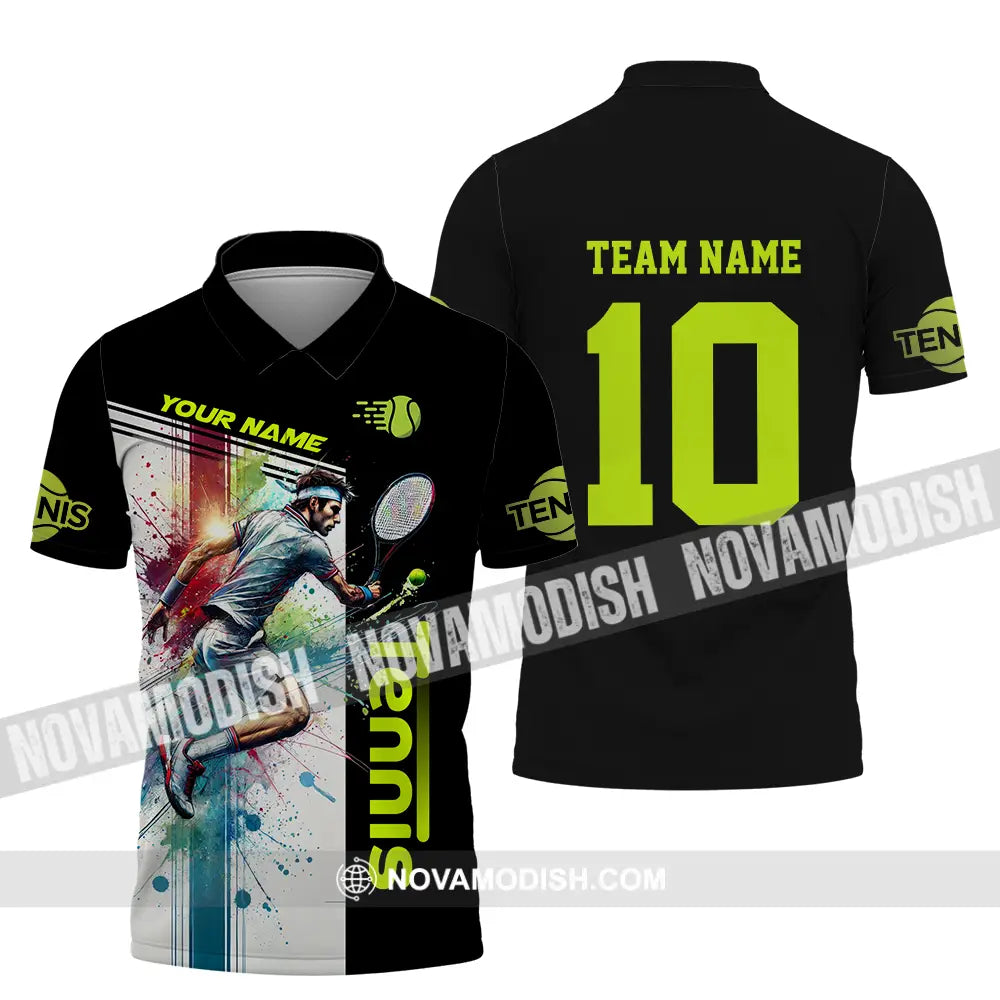 Unisex Shirt - Custom Texts Sport Shirt Tennis Lover Polo Shirt / S T-shirt