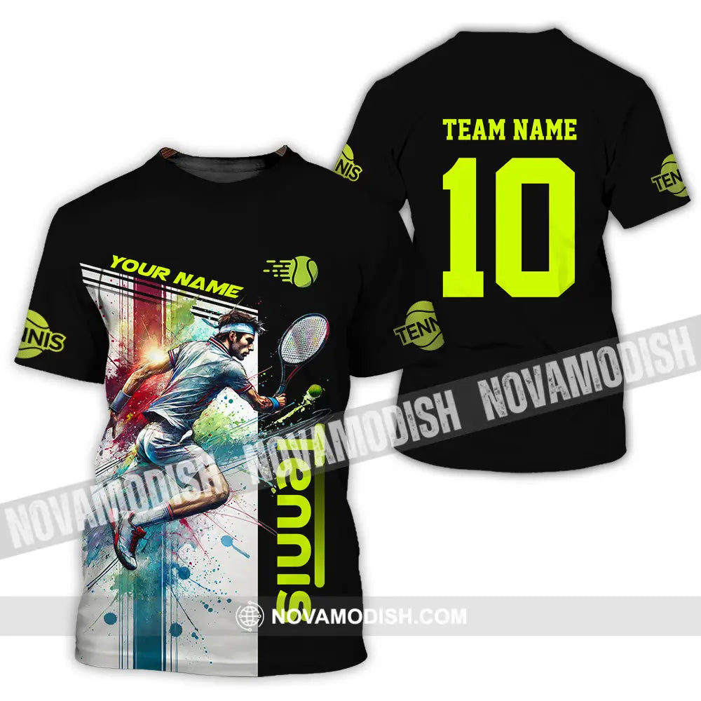 Unisex Shirt - Custom Texts Sport Shirt Tennis Lover T-Shirt / S T-shirt