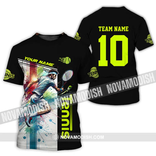 Unisex Shirt - Custom Texts Sport Shirt Tennis Lover T-Shirt / S T-shirt