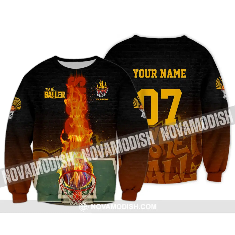Unisex Shirt - Custom The Baller Basketball Shirt Long Sleeve / S T-shirt