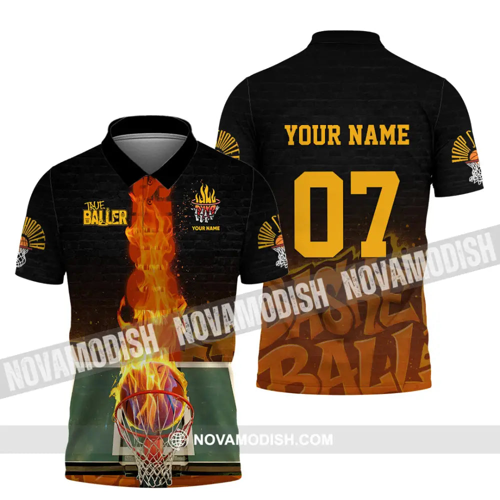 Unisex Shirt - Custom The Baller Basketball Shirt Polo Shirt / S T-shirt
