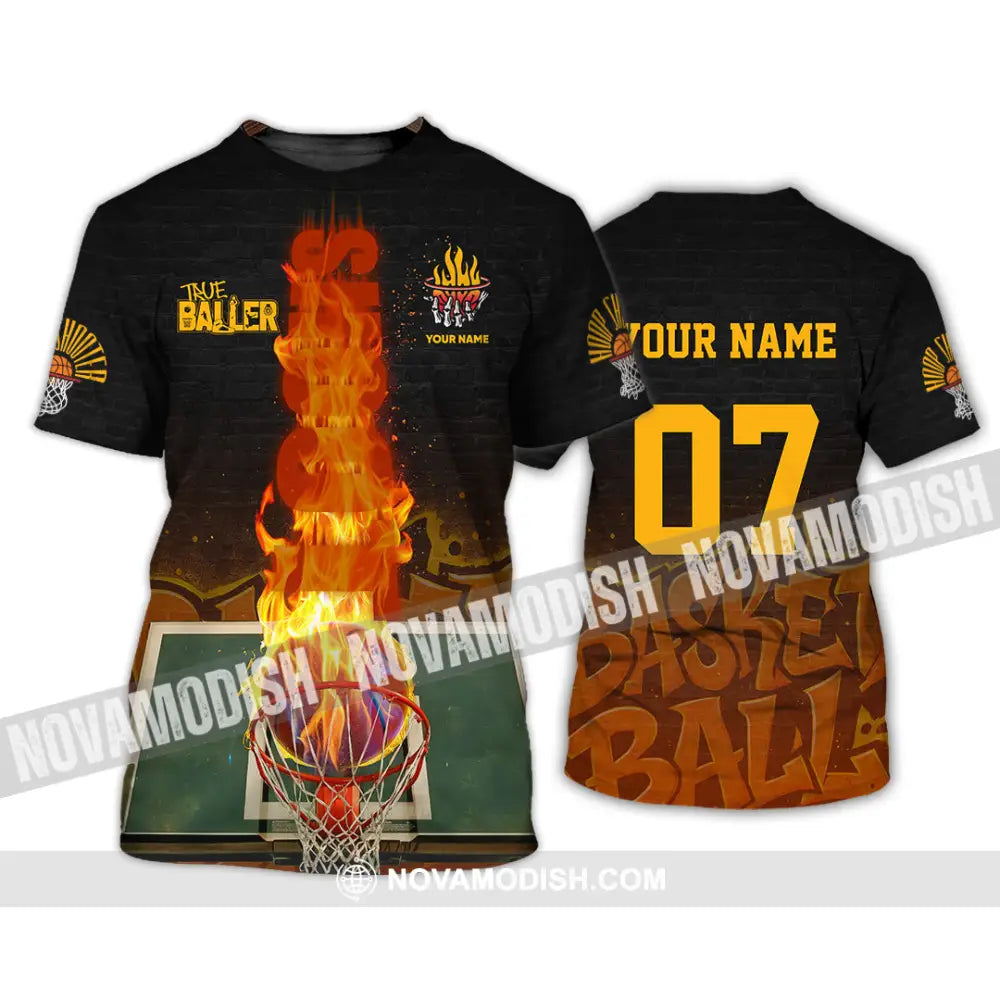Unisex Shirt - Custom The Baller Basketball Shirt T-Shirt / S T-shirt