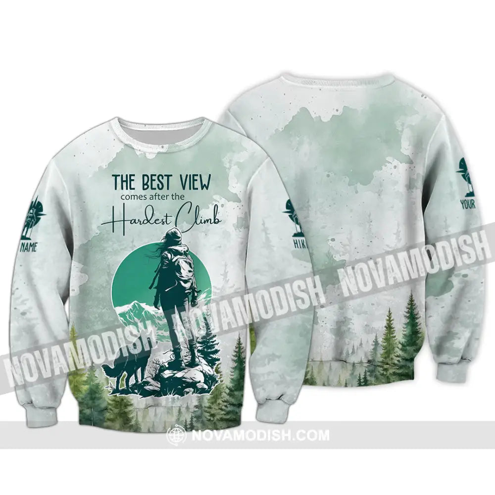 Unisex Shirt - Custom The Best View Comes After The Hardest Climb Shirt Long Sleeve / S T-shirt