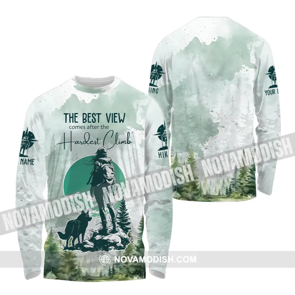 Unisex Shirt - Custom The Best View Comes After The Hardest Climb Shirt Long Sleeve Shirt / S T-shirt