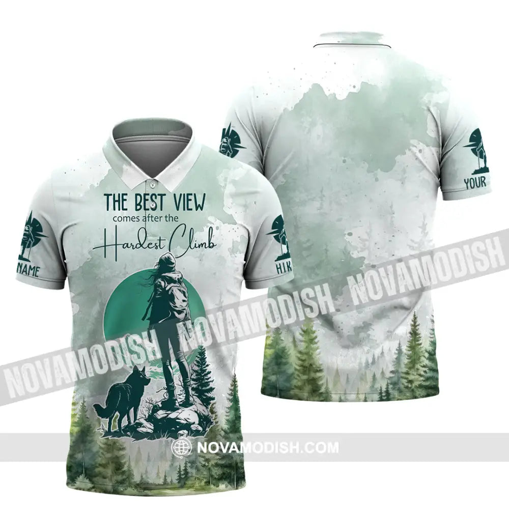 Unisex Shirt - Custom The Best View Comes After The Hardest Climb Shirt Polo Shirt / S T-shirt