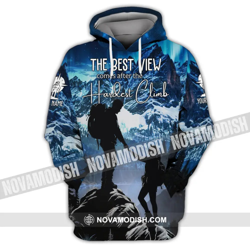Unisex Shirt - Custom The Best View Comes After The Hardest Climb Sports Shirt Hoodie / S T-shirt
