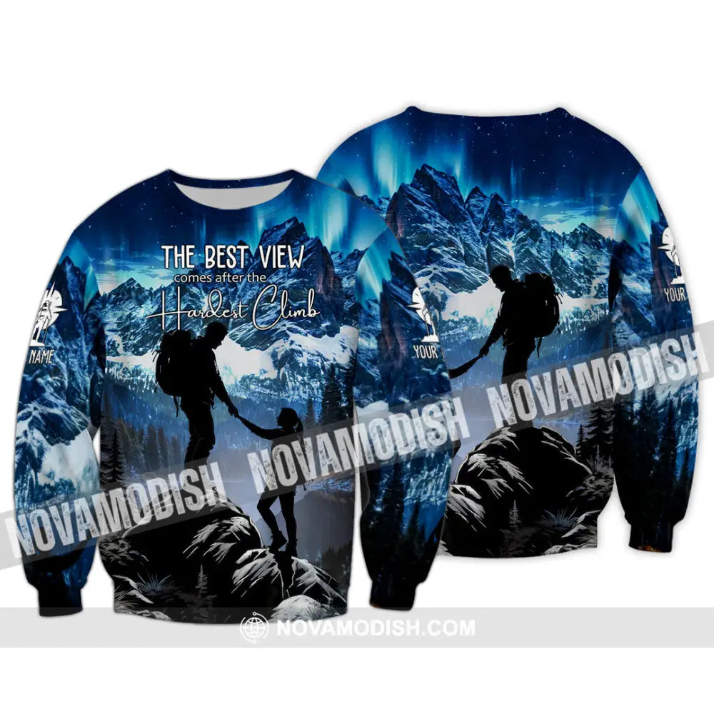 Unisex Shirt - Custom The Best View Comes After The Hardest Climb Sports Shirt Long Sleeve / S T-shirt
