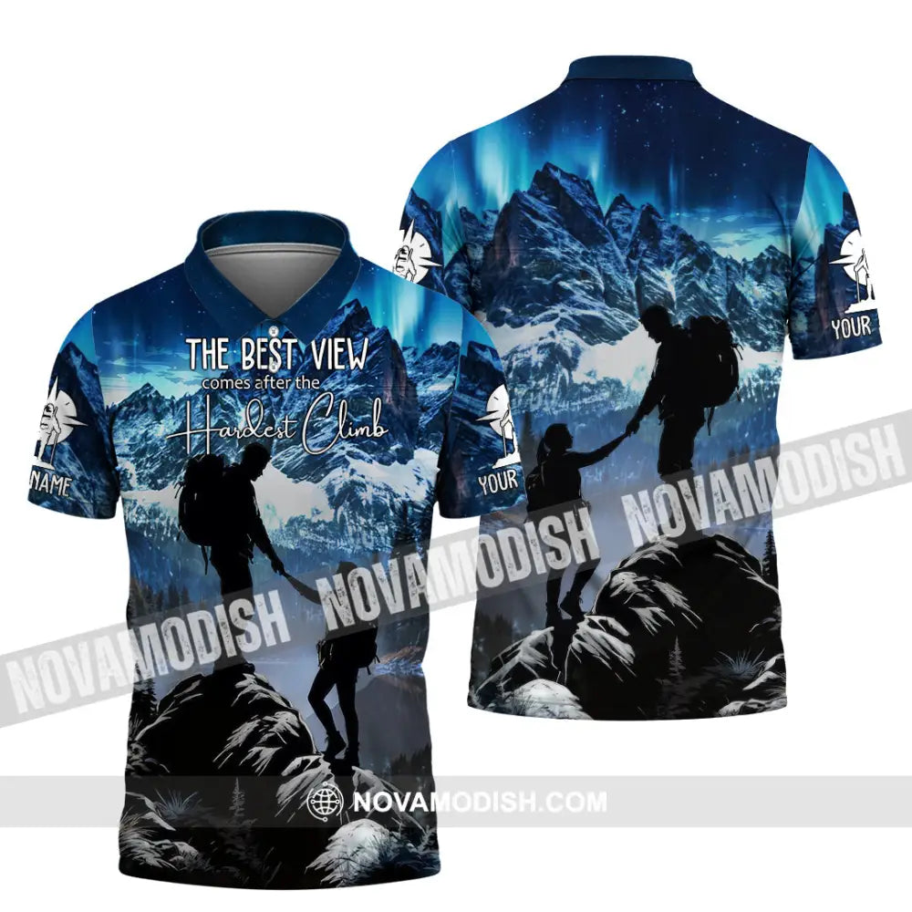 Unisex Shirt - Custom The Best View Comes After The Hardest Climb Sports Shirt Polo Shirt / S T-shirt