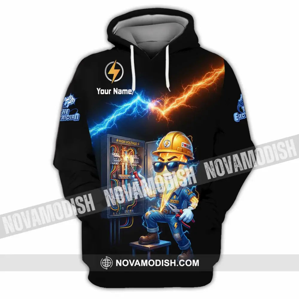 Unisex Shirt - Custom The Electrician Shirt - Hoodie / S - T-shirt