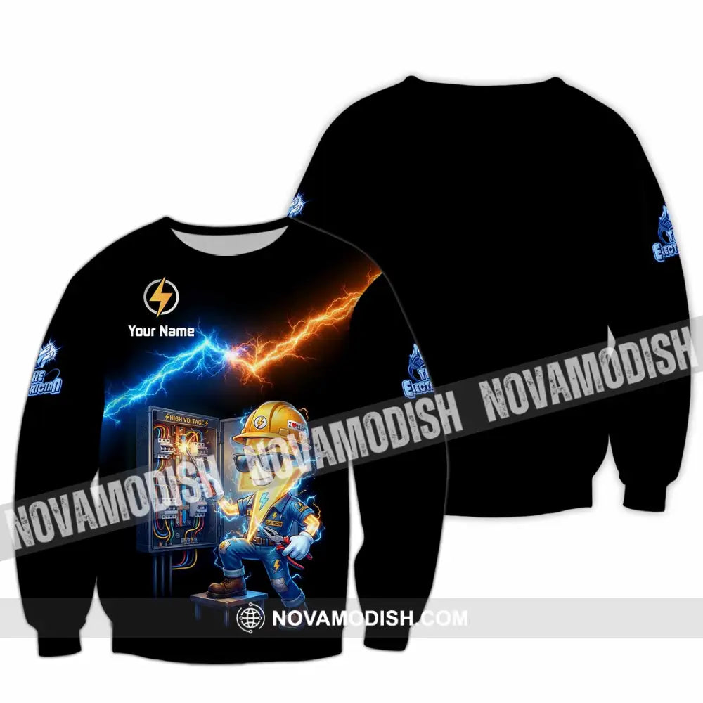 Unisex Shirt - Custom The Electrician Shirt - Long Sleeve / S - T-shirt