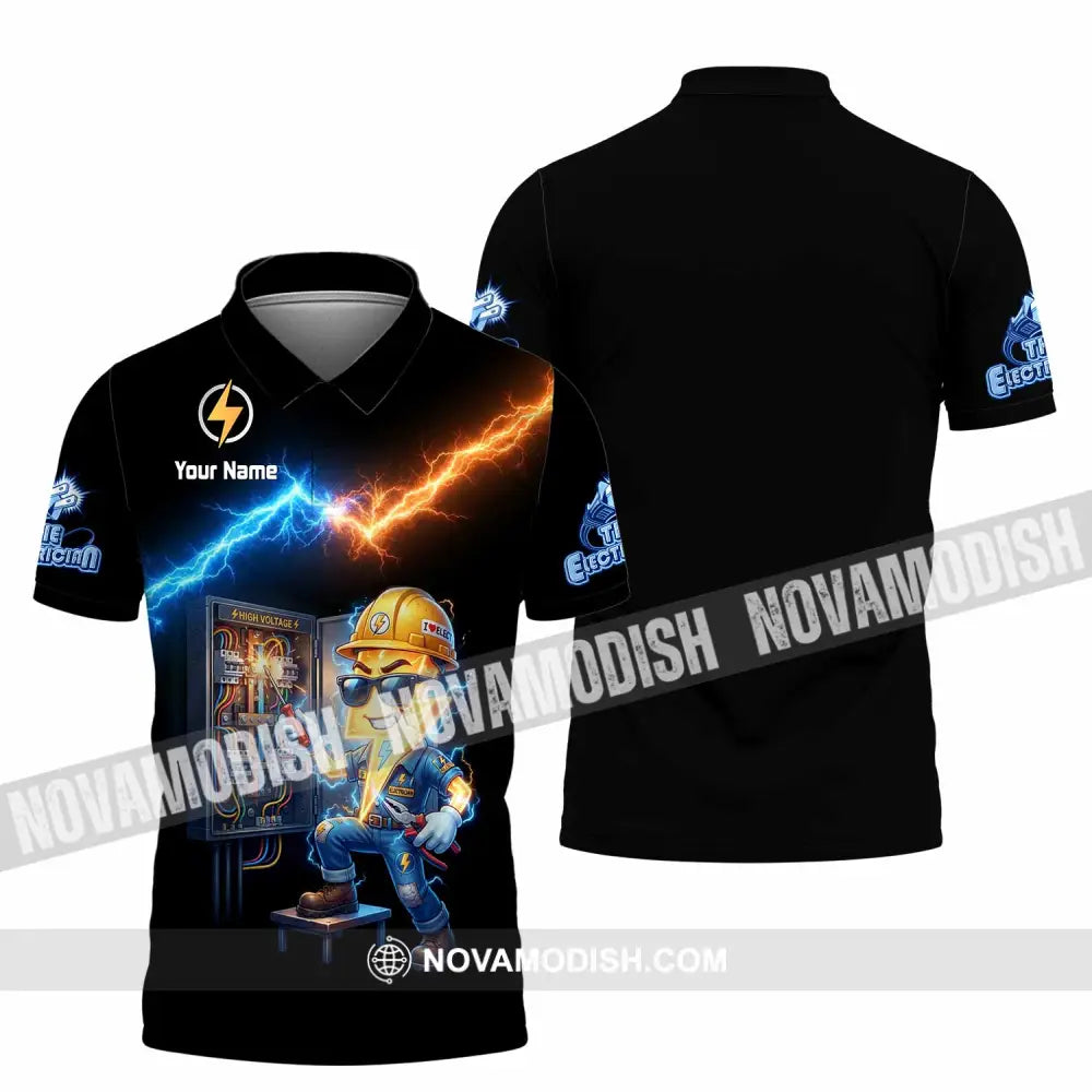 Unisex Shirt - Custom The Electrician Shirt - Polo Shirt / S - T-shirt