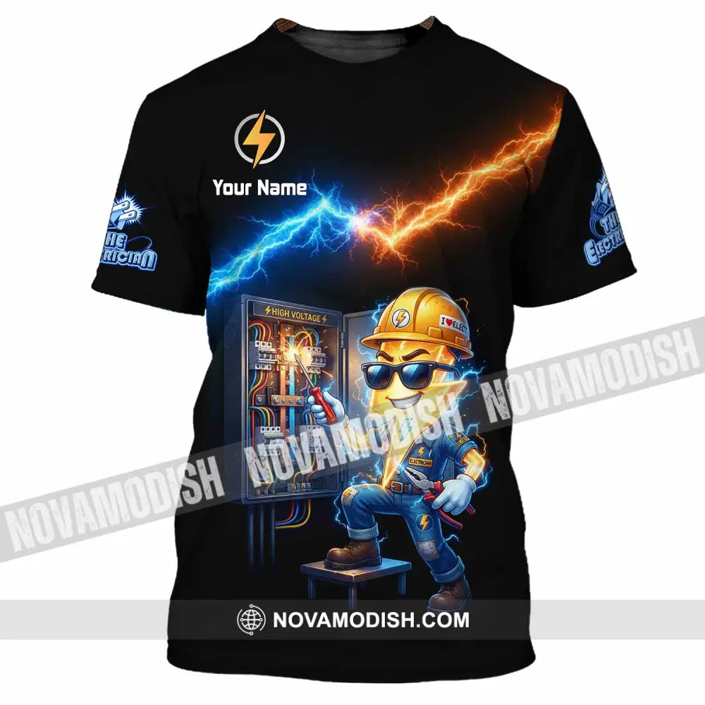 Unisex Shirt - Custom The Electrician Shirt - T-Shirt / S - T-shirt
