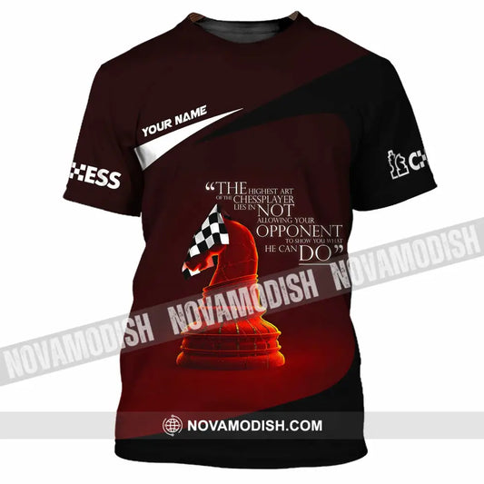 Unisex Shirt - Custom The Highest Art Of The Chess Player Shirt T-Shirt / S T-shirt