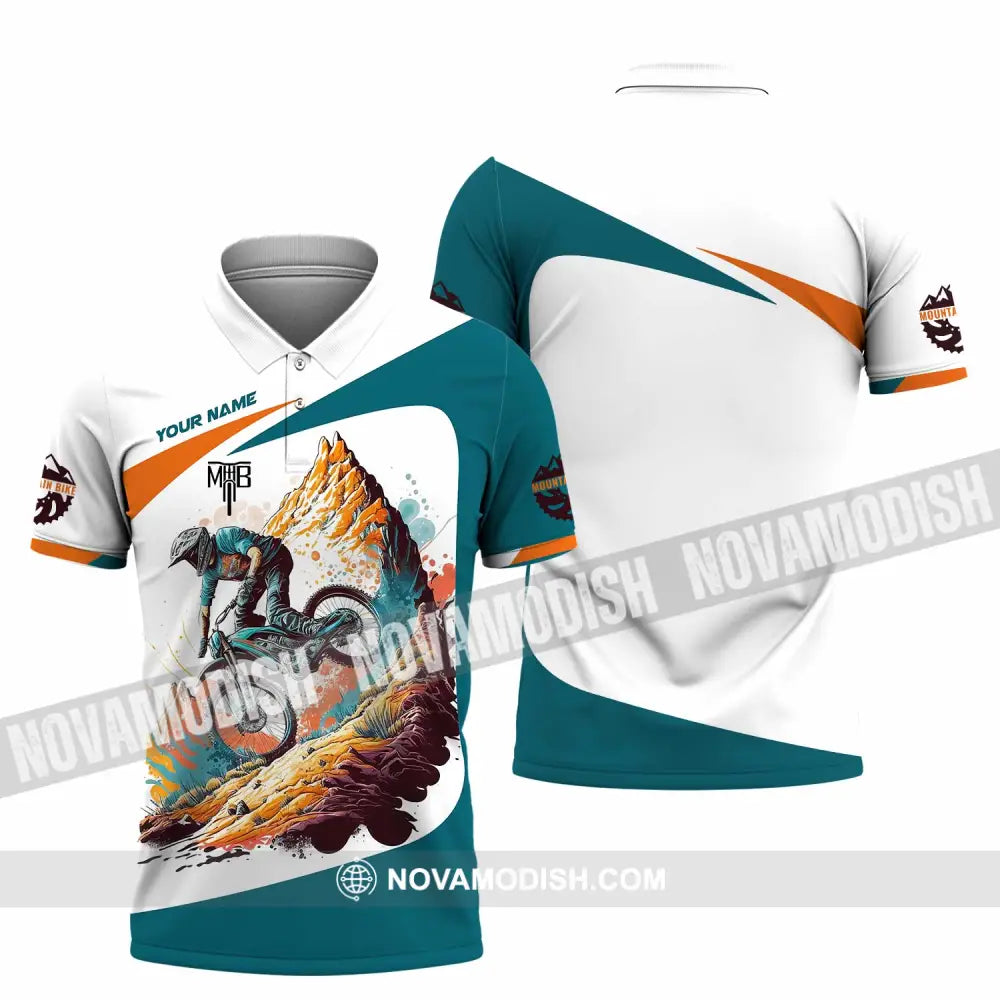 Unisex Shirt - Custom The Mountain Bike MTB Shirt Polo Shirt / S T-shirt
