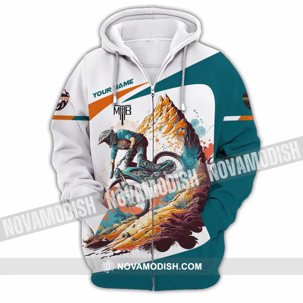 Unisex Shirt - Custom The Mountain Bike MTB Shirt Zipper Hoodie / S T-shirt
