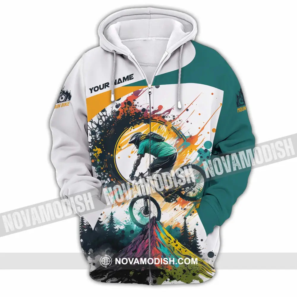 Unisex Shirt - Custom The Mountain Bike Shirt Zipper Hoodie / S T-shirt